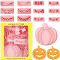 Halloween Pumpkin Cookie Cutter Set - 13 Pieces for Baking & Decorating