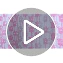 WovWeave 2 Pack Halloween Foil Fringe Curtains - Pink Ghost, 3.3x6.6 ft
