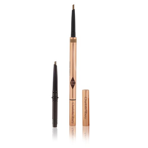 Charlotte Tilbury Brow Cheat Eyebrow Pencil - Refillable Micro-Precision Pencil for Natural Strokes | 16-Hour Waterproof Wear