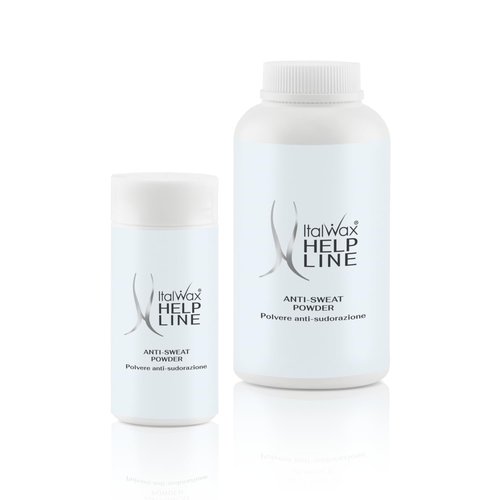 Italwax Help Line Anti-Sweat Powder 3.17 oz (90g) – Soothing Kaolin Formula – Prepares Skin for Waxing – Controls Moisture – for Professional and Home Use