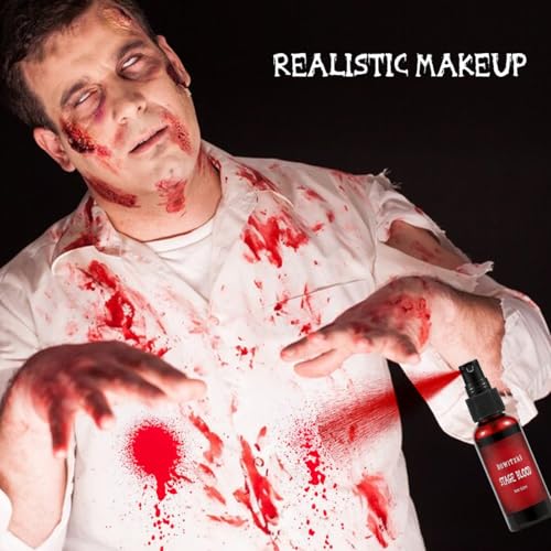Professional SFX Makeup Kit with Liquid Latex, Blood, Face Paint & Sponges