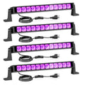 4 Pack LED Black Light Bars for Party Halloween Fluorescent Glow in The Dark
