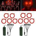 Dark Red 5in1 Electroluminescent Neon Strip Light Wire for Cosplay & Party Decor