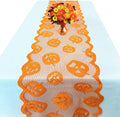 Halloween Pumpkin Lace Table Runner - 72 Inch Fall & Holiday Decor