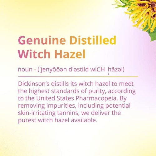 Dickinson's Original Witch Hazel Refreshingly Clean Cleansing Cloths with Aloe, 4 Pack, 25 Cloths per Pack