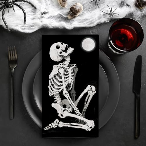Halloween Skeleton Paper Napkins 50-Pack Disposable Party Tableware