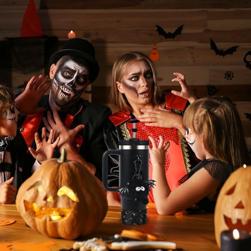 Halloween Accessories Set for Stanley Cup 30/40oz - Devil Design, Black, 5 Pcs