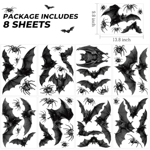 Halloween Bat Window Clings - Spooky Decor for Glass Windows & Walls