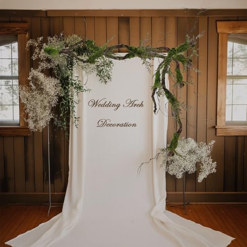 78.9-Inch Faux Tree Trunk Garland with Moss and Leaves for Halloween & Forest Decor