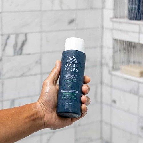 Oars + Alps Men's Shampoo - Sulfate-Free Formula with Witch Hazel & Tea Tree Oil | 13.5 Fl Oz