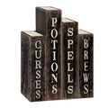 Halloween Spell Potion Sign Wooden Book Set - Spells 2 Variation