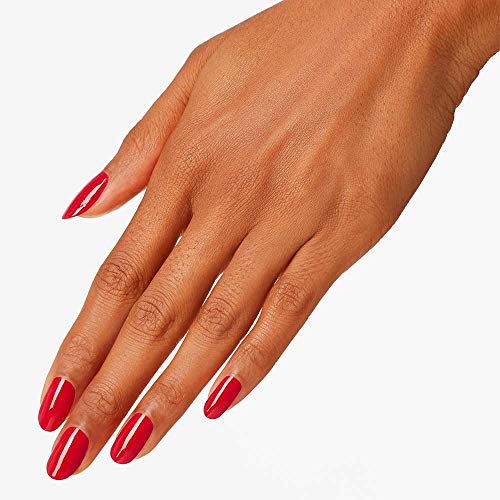OPI Nail Lacquer - Color So Hot It Berns - Opaque Dark Red - Long Lasting, Chip Resistant