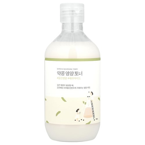 ROUND LAB Soybean Nourishing Toner (Unscented) | Rejuvenating & Nourishing Toner with Deep Nutrition, Hydration locking and Unscented for Sensitive Skin (10.1fl.oz)