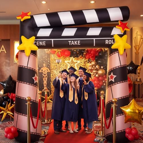 6ft Halloween Inflatable Arch for Movie Night & Party Photos - Red Carpet Decor