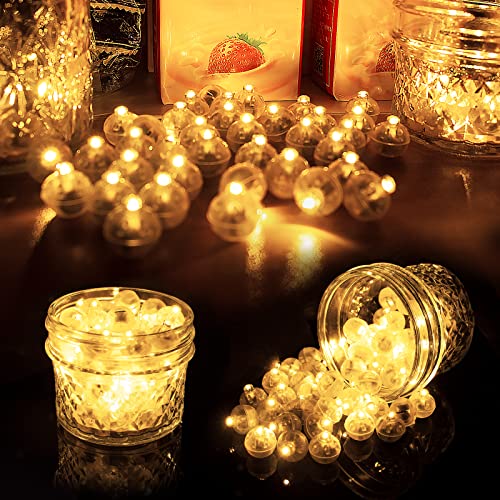 Waterproof LED Balloon Lights Set - 300pcs Multi-Color & Warm White Party Decorations