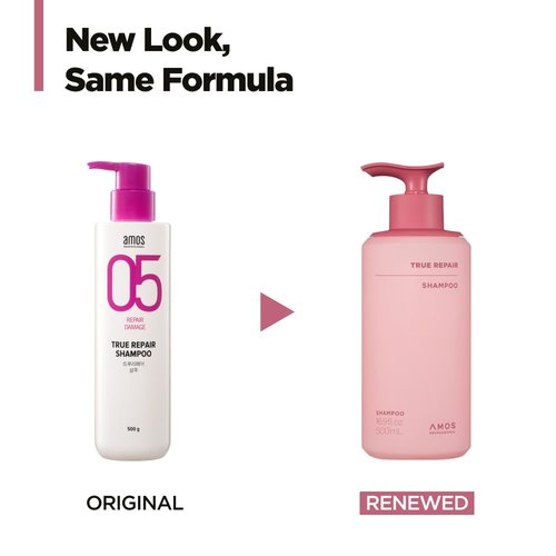 AMOS PROFESSIONAL True Repair Shampoo - Anti-Frizz & Smoothing Formula with Ceramide | 16.9 fl. oz. for Dry, Damaged Hair