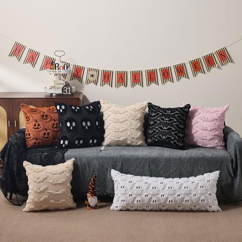 Halloween Pillow Cover 14x36 Inch Ghost Design White Black Variation of THIS Listing