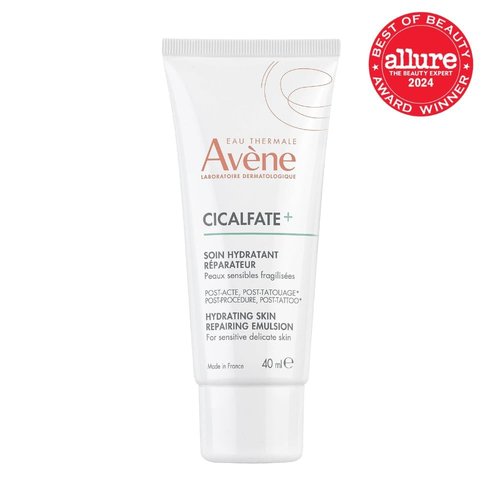 Avène Cicalfate+ Hydrating Skin Recovery Emulsion - 24HR Barrier Restoration for Post-Procedure & Tattoo, 1.3 Fl Oz
