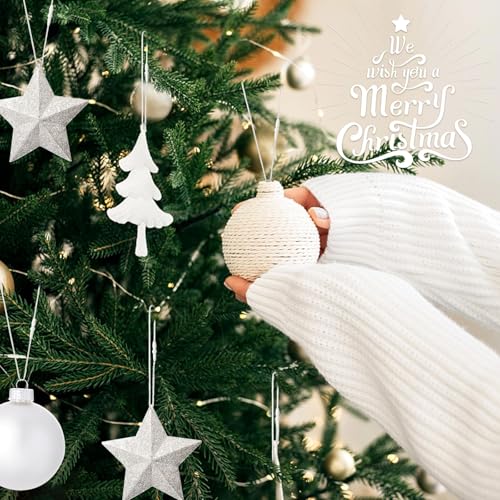 White Halloween Ornament Hooks Set - 600 Pack Snap Hangers for Decorations