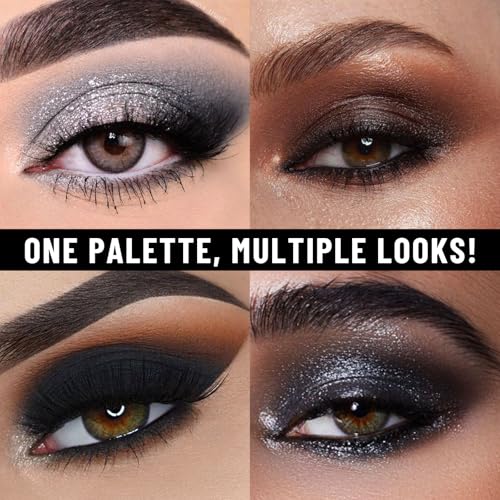 Smokey Eyeshadow Palette - 12 High Pigment Shades, No Brush, Variation 07
