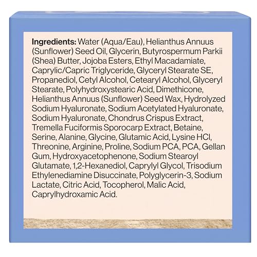 Honest Beauty Hydrorich Cream with Hyaluronic Acid + Mushroom Complex, Clinically Tested for Dry Skin, Dermatologist Tested, Hypoallergenic, Vegan, EWG Verified
