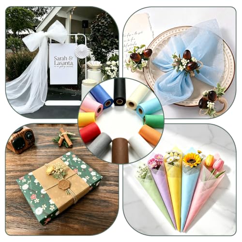 Grey Table Runner Roll Decoration 30g/㎡, 11.8" x 27yd - HiBeauty PRO