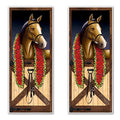 Horse Racing Door Covers - 2 Pack, 6ft x 30in Equestrian Party Decorations - Horse / 2 Pack