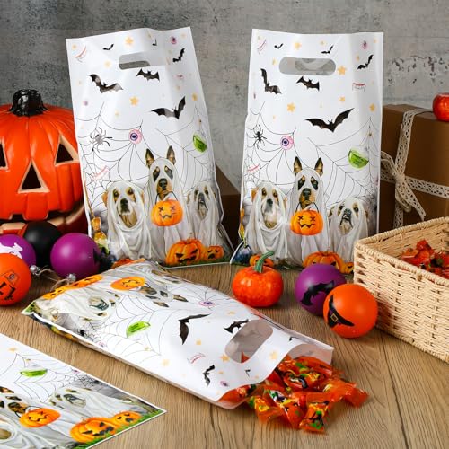 Halloween Ghost Dog Candy Bags Pack of 150 - Trick or Treat Gift Bags