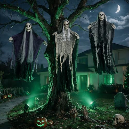 Halloween Hanging Ghost Decorations Outdoor & Indoor Spooky Haunted House Decor