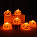 Mini LED Jack-o'-Lantern Pumpkin Lanterns Set - Halloween & Fall Decor - Pumpkin_A