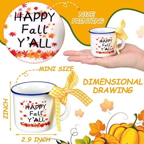 Fall Tiered Tray Decor Set - Mini Rolling Pins, Autumn Signs & Mug - Fall Style