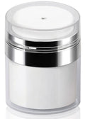 Airless Pump Jar - 3.5 Oz Moisturizer Dispenser Air Pump Containers, Container Vacuum Bottle Dispenser for Skincare Makeup Lotion