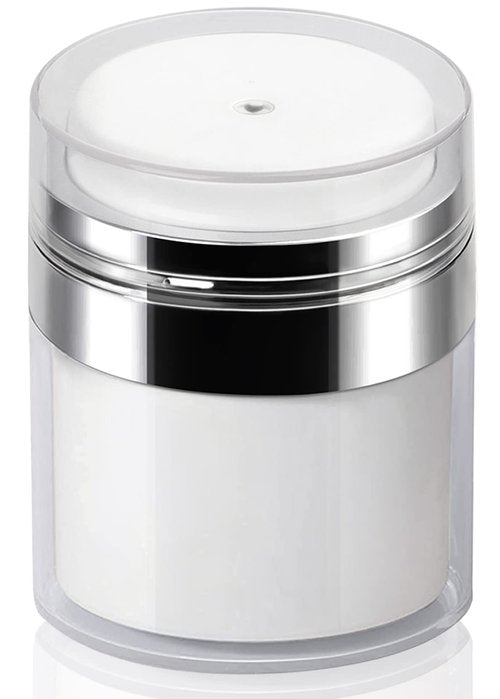 Airless Pump Jar - 3.5 Oz Moisturizer Dispenser Air Pump Containers, Container Vacuum Bottle Dispenser for Skincare Makeup Lotion
