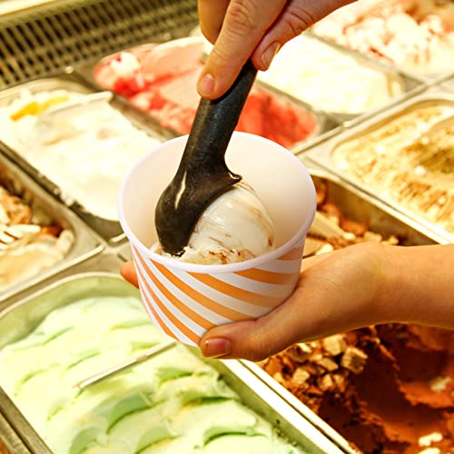8 Oz Disposable Paper Ice Cream Cups - 500 Multicolor Snack Bowls for Parties