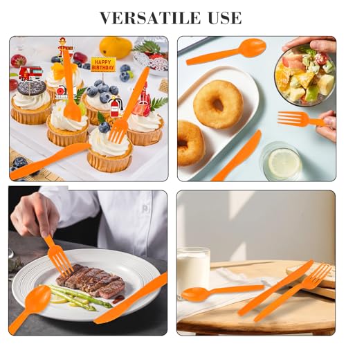 Christmas Disposable Cutlery Set - Knife, Fork & Spoon for Holiday Parties