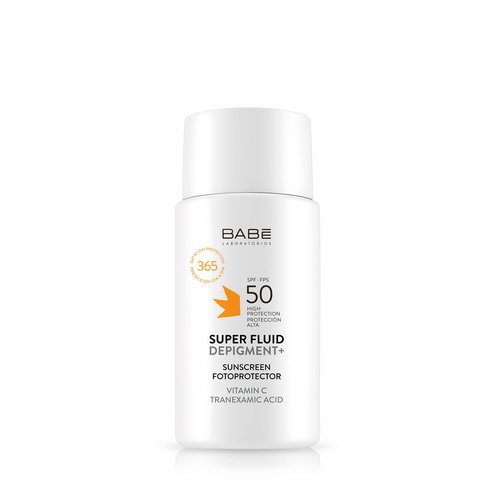 - Super Fluid Depigment+ Fotoprotector SPF 50 | Facial Antimanchas | Resistente Al Agua | Todo tipo de piel | Fotoenvejecimiento | Protección Daño Solar | Unifica el tono | 50ml