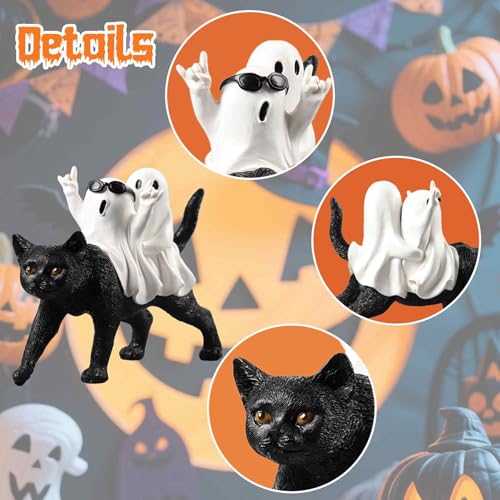 Halloween Ghost Decorations Indoor Rock 'n Roll Ghost Figurine - Spooky Fun