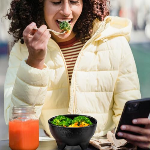 24 Pack 13.5 oz Plastic Salsa Bowls for Party, Guacamole & Dips, Black