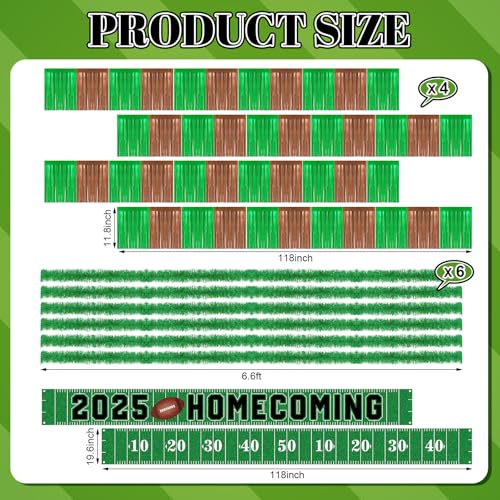 Football Homecoming Parade Float Decorations Kit - 12 Pcs, Includes Banners, Tassels & Wire Twists - Variation of THIS listing