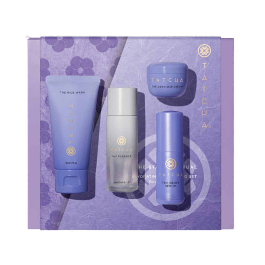 Tatcha The Starter Ritual Set - Ultra Hydrating Skincare for Dry Skin | 2-Week Introductory Kit | $102 Value