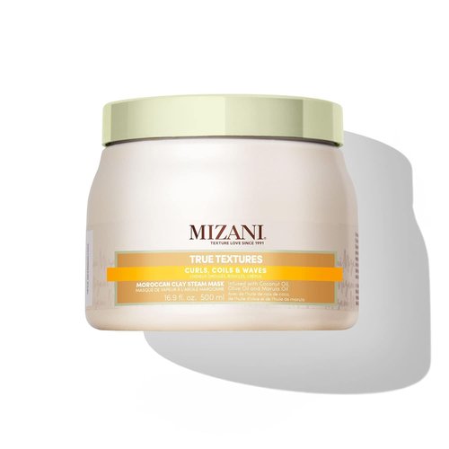Mizani True Textures Moroccan Clay Steam Mask - Deep Conditioning & Nourishing Coconut Oil for Curly Hair