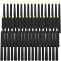 Black Flameless LED Taper Candles Set 50 Pieces - 8.5 Inch Bulk