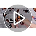 Halloween Party Hanging Decorations - Witch Ghost Paper Garland - 9 Pcs