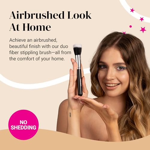 Keshima Duo Fiber Stipple Brush for Flawless Makeup Application