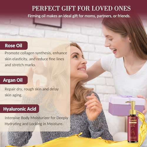 ARIYE Body Firming Oil Glow-Remedy body oil for women,Body Oil After Shower Tightening&Hydrating Treatment for Arms,Legs,Stomach&Body,Natural Firming Oil for Dry Skin,Non-Greasy Body Serum-(4.06 Oz)