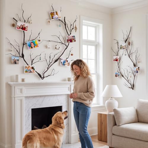 3 Pack Bendable Fake Tree Branches for Halloween & Holiday Decoration - 98 Inches