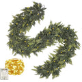 Cedar Real Touch Garland with Lights - 6Ft Pre-Lit Artificial Pine for Christmas Decor - Variation: Cedar-6Ft-1Pcs