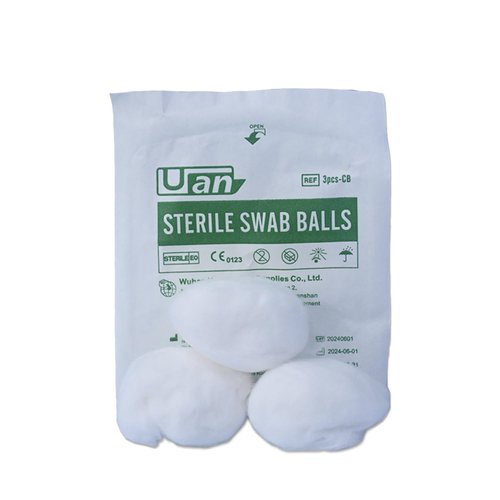 Medical Cotton Balls - Sterile Cotton Ball for Medical Use, 100% Cotton Sterile (3balls/Pack; 20pack/Box)