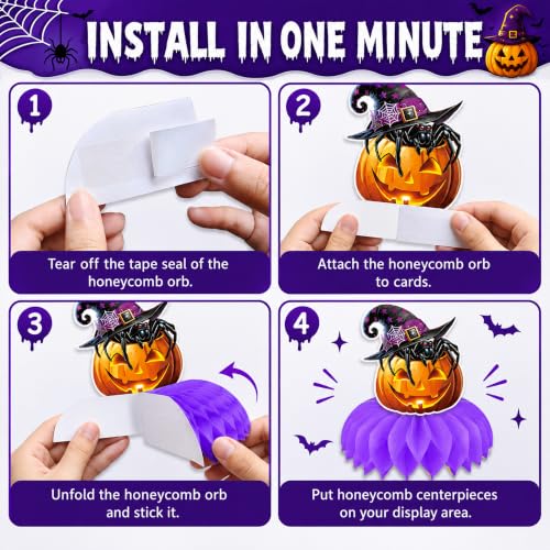 Halloween Party Decorations 9-Piece Indoor Table Centerpieces - Spooky Character Set