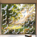 iKopink 58PCS Halloween Window Clings - Transparent Bat Window Stickers with Rainbow Effect